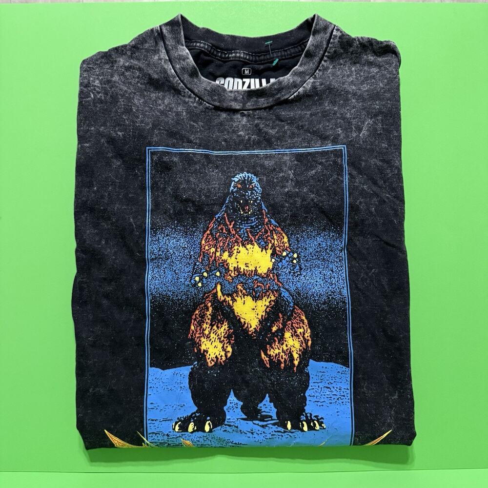 Godzilla Vs Destoroyah Acid Wash T-Shirt Size Medium Men Kaiju